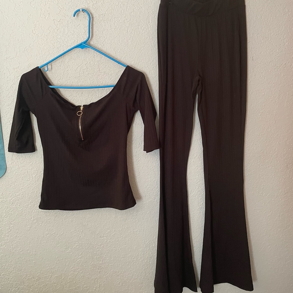 Black matching set